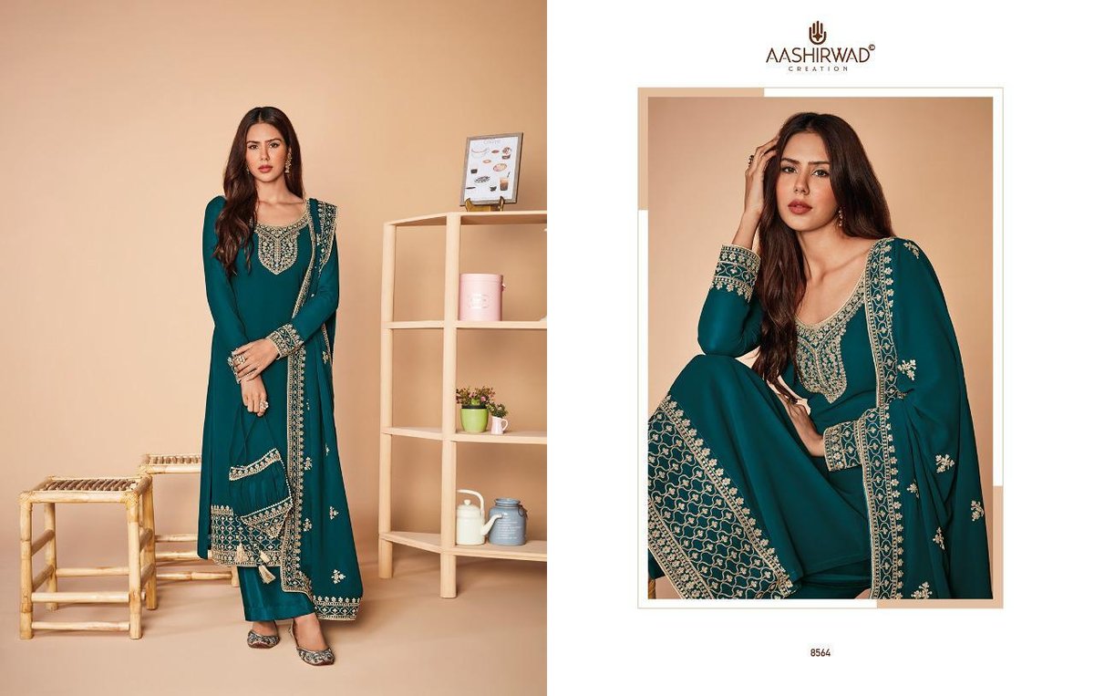 Aashirwad Creation Alfaaz 8559-8566 Series 6