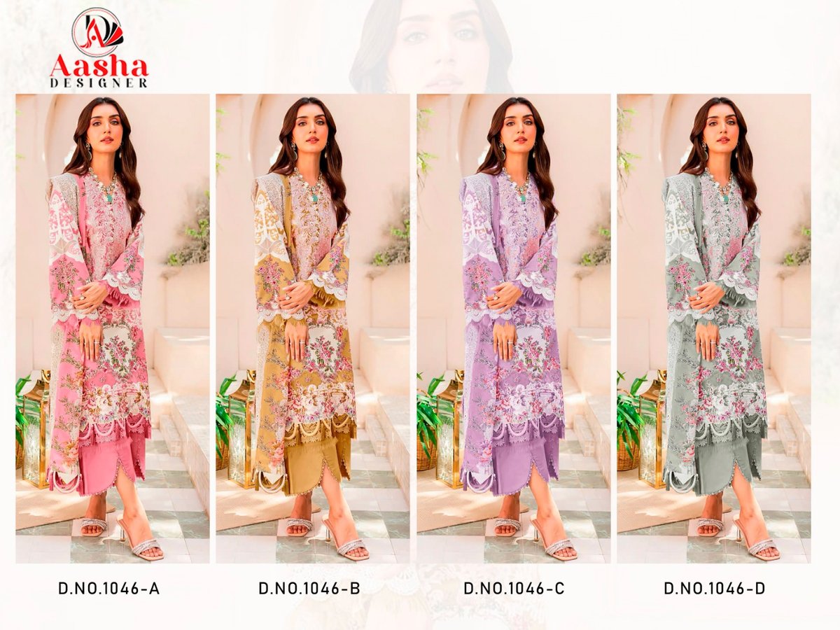 AASHA DESIGNER NEEDLE WONDER VOL-3 1046-A TO 1046-D 5