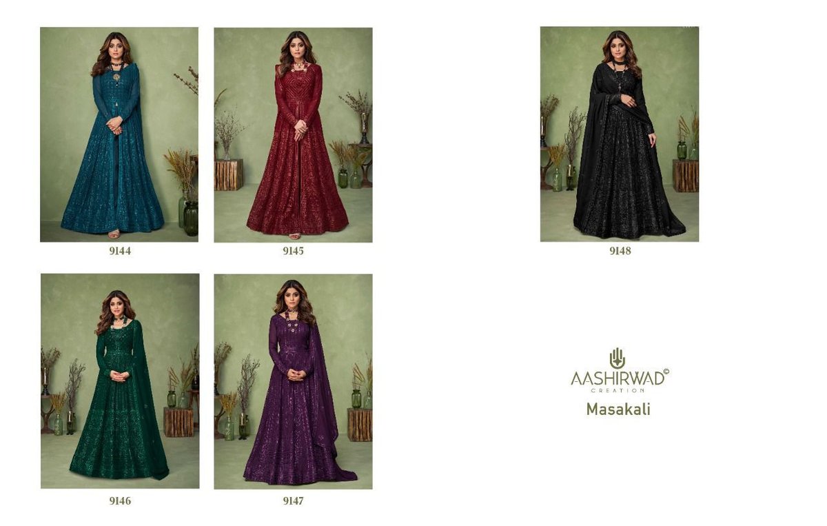 Aashirwad Creation Masakali 9144-9148 Series 6