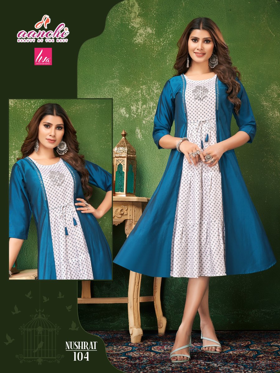 AANCHI KURTIS NUSHRAT 101 TO 105 4