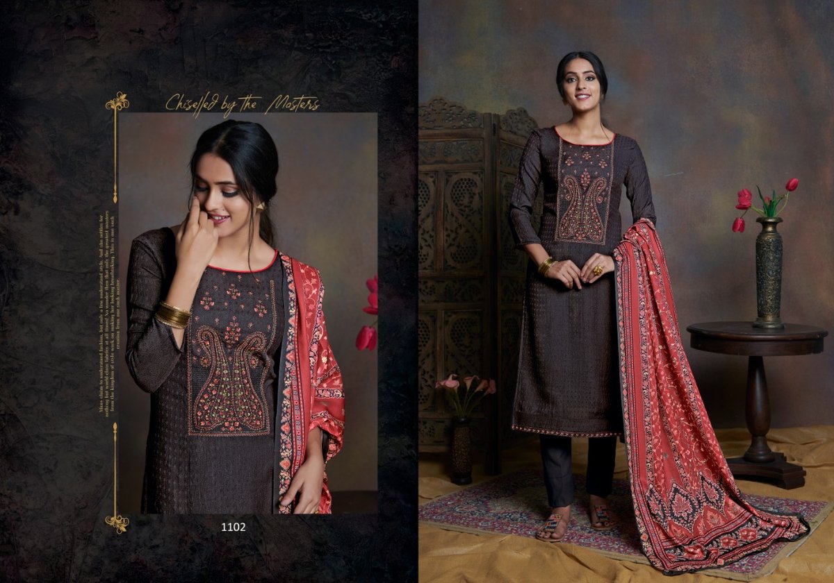 Bipson Prints Kashmiri Beauty 1100-1103 Series 3