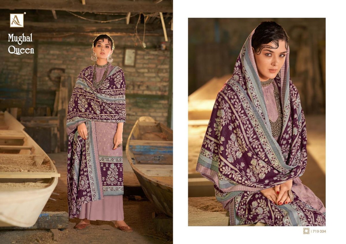 Alok Suits Mughal Queen 1719-001 to 1719-010 Series 4