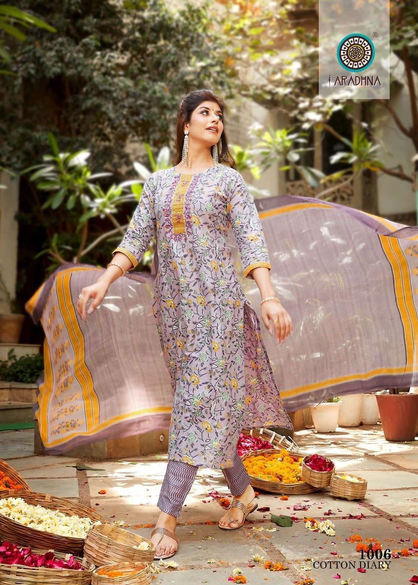 Aradhna Fashion Cotton Diary Vol-1 1001-1012 Series 6