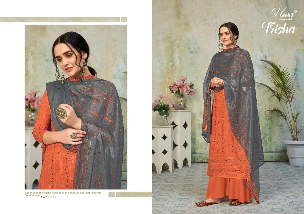 Harshit Fashion Trisha 1698-001 to 1698-010 Series 8
