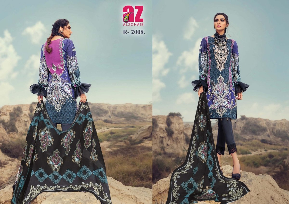 AZ AL Zohaib Roohi Lawn Collection 2001-2010 Series 8