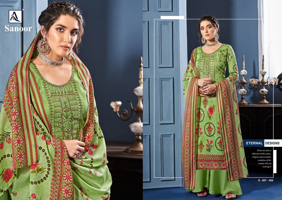 Alok Suits Sanoor 807-001 To 807-010 Series 5
