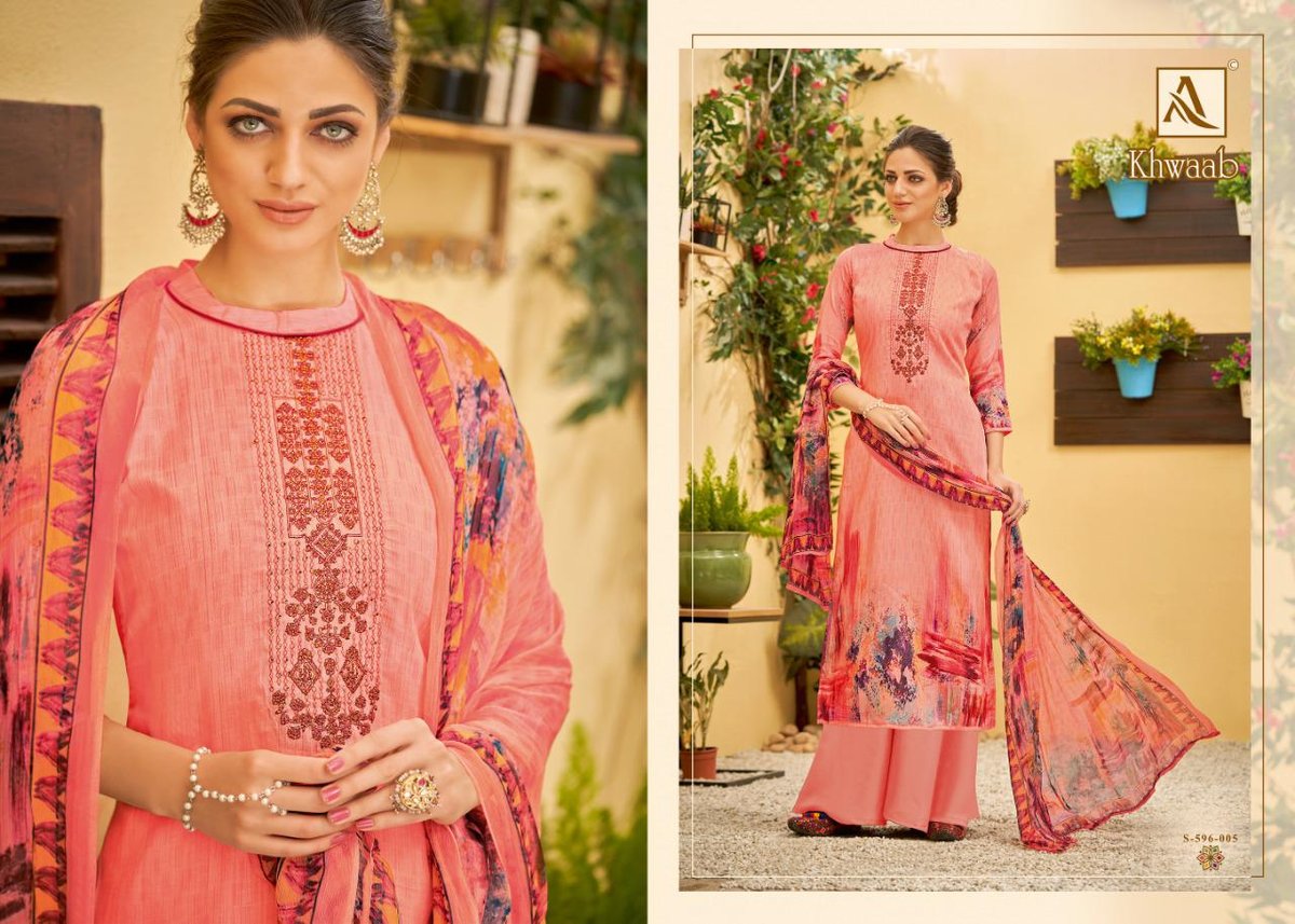 Alok Suits Khwaab 596-001 to 596-010 Series 5