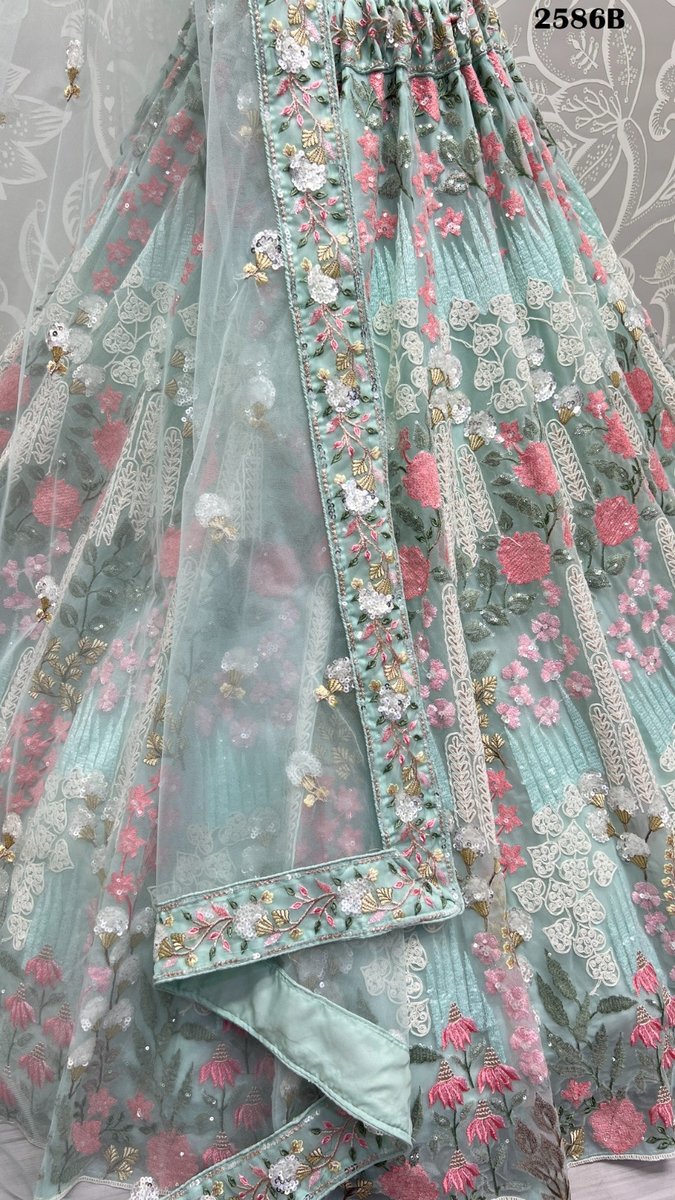 Anjani Art Bridal Lehenga 2586 Colors 8