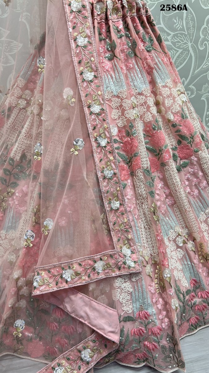 Anjani Art Bridal Lehenga 2586 Colors 2