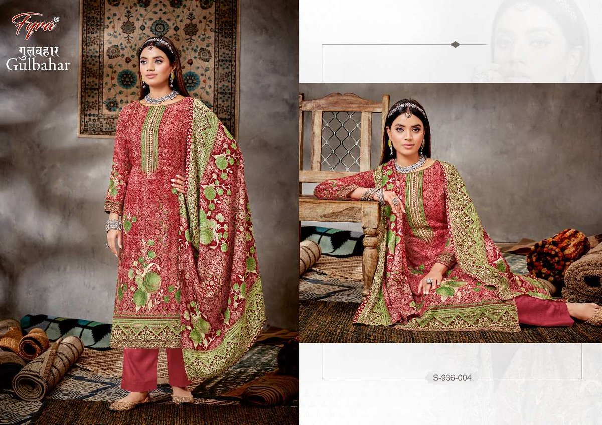 Alok Suit Fyra Gulbahar 936-001 to 936-008 Series 4