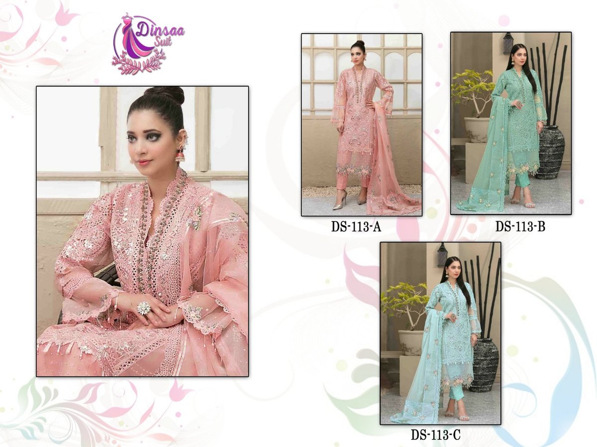 Dinsaa Suit Maria B Hit DS-113 Colors 4