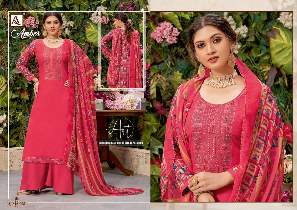 Alok Suits Amber 816-001 to 816-010 Series 8