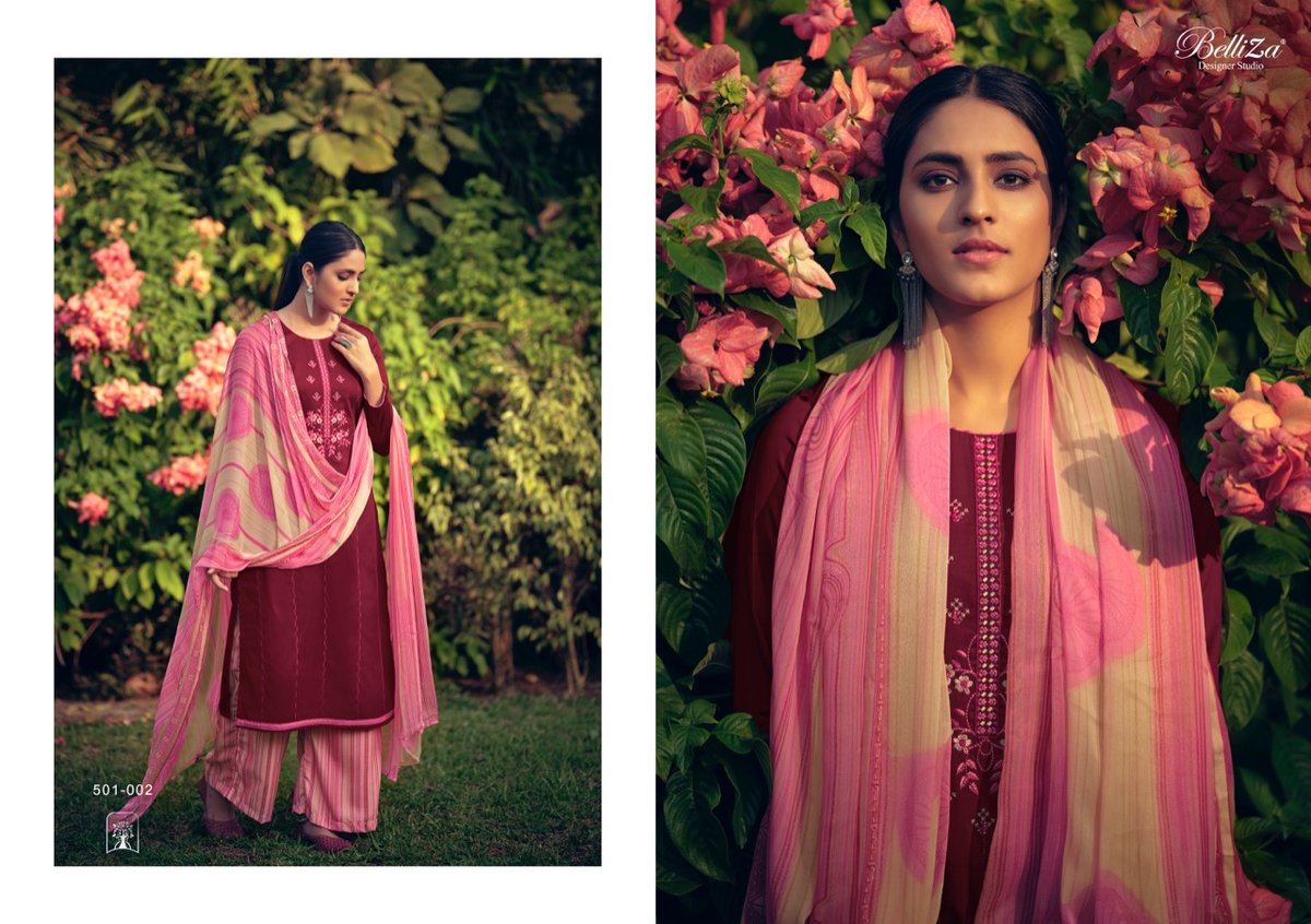 Belliza Designer Nazar-Patiyala Vol-5 501-001-501-010 Series. 2