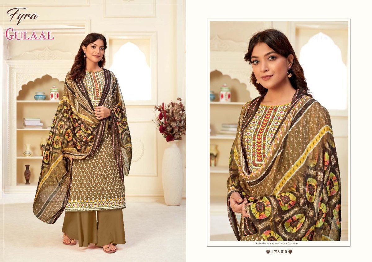 Alok Suits Fyra Gulaal 1716-001 to 1716-010 Series 10
