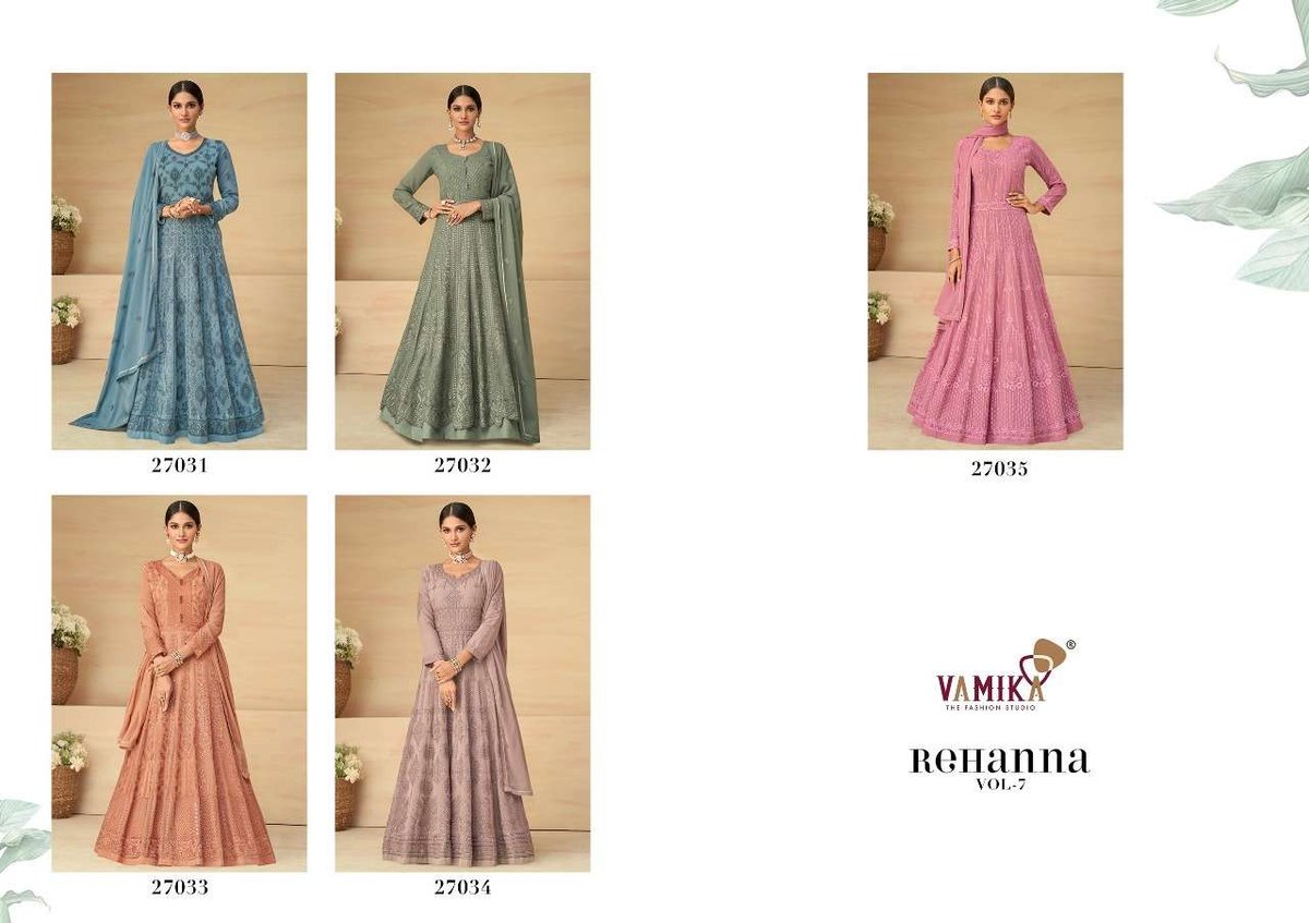 Vamika Fashion Rehanna Vol-7 27031-27035 Series 6
