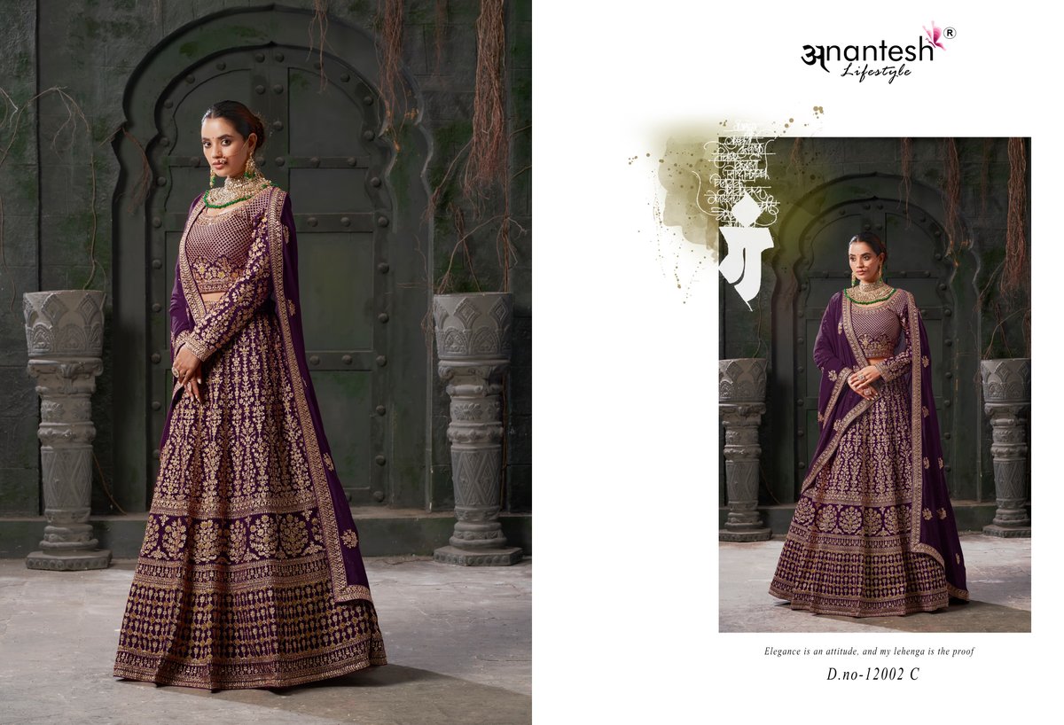 ANANTESH NIKAAH THE WEDDING VIBES VOL-01 COLOUR EDITION 12001 & 12002 COLOUR'S 8