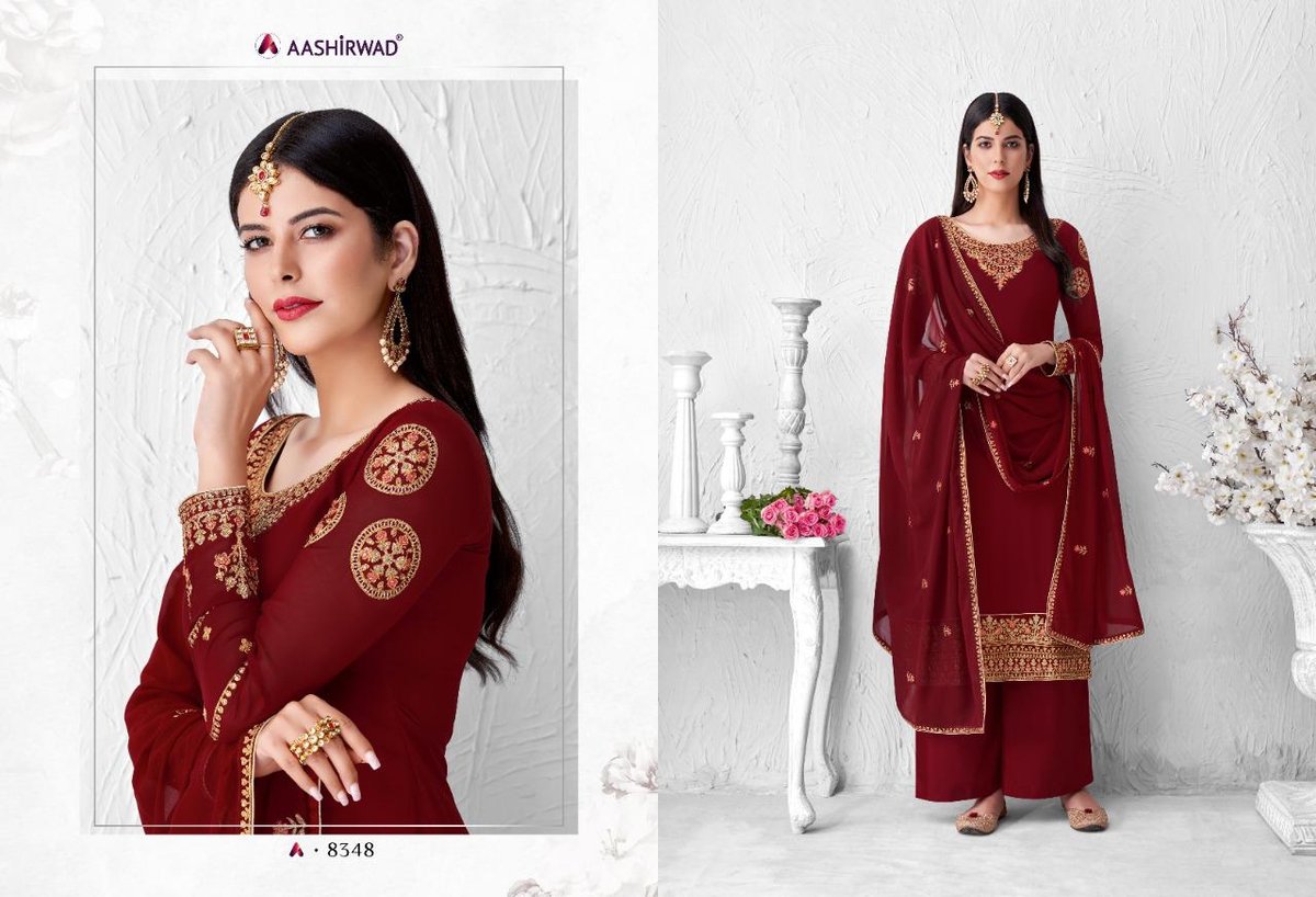Aashirwad Creation Saffron 8348-8353 Series 1