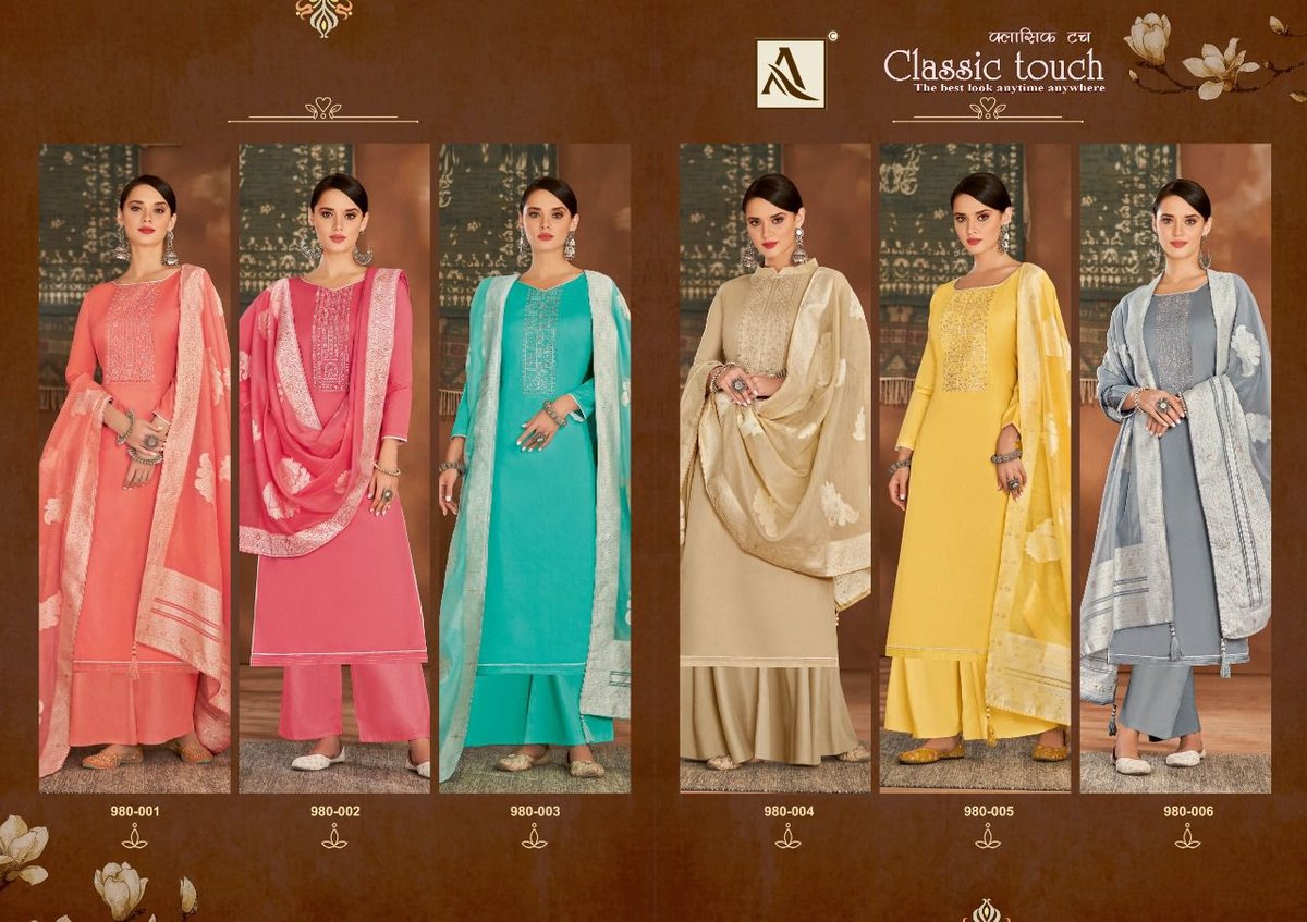 Alok Suits Classic Touch 980-001 to 980-006 Series 7