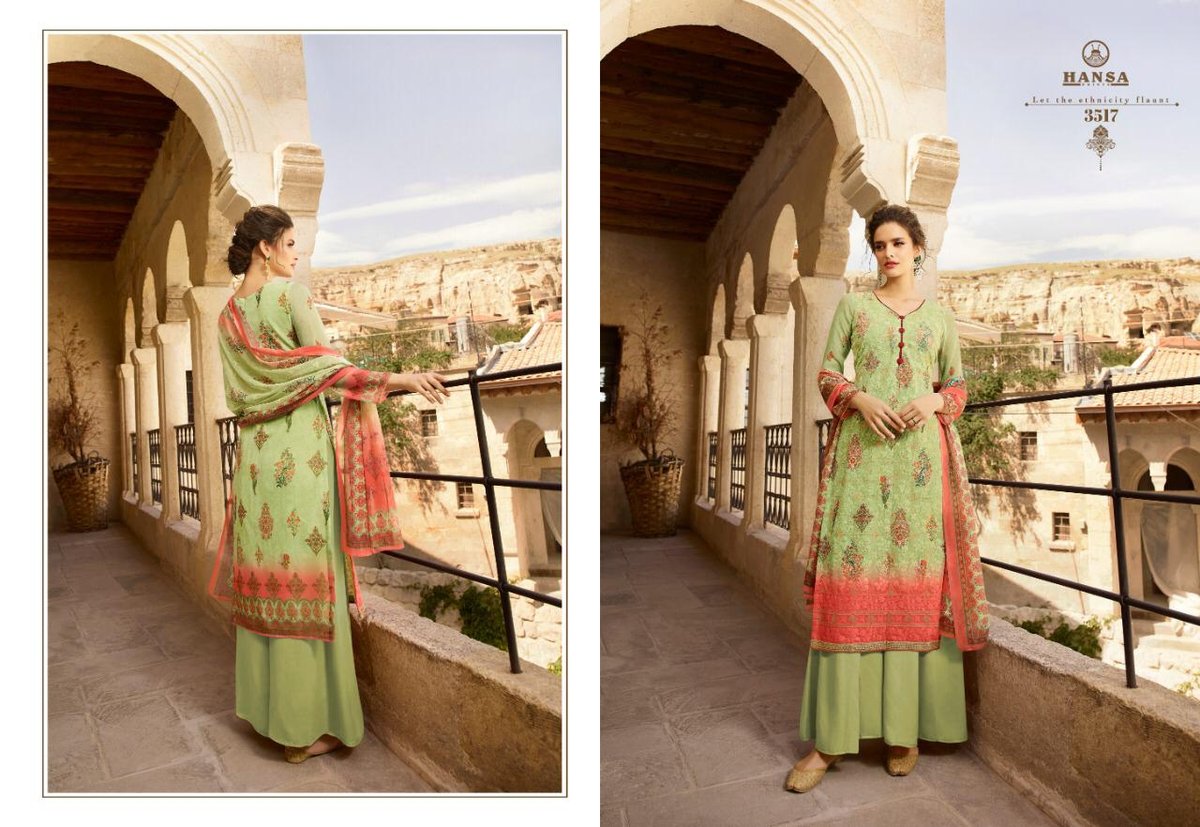 Hansa Prints Husna Ara Exclusive 3511-3518 Series 7