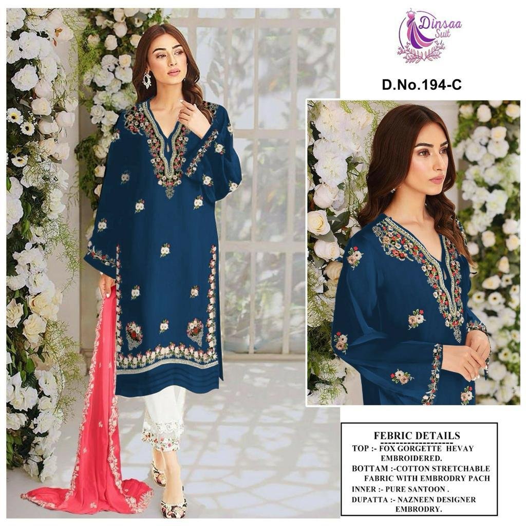 Dinsaa Suit Ready Made Collection 194 Colors 3