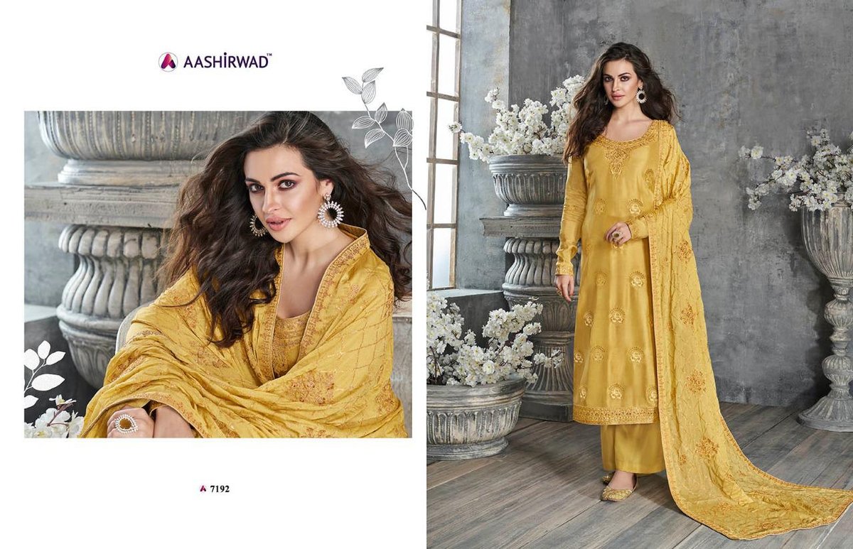 Aashirwad Creation Gulkand Ajrakh 7190-7196 Series 3