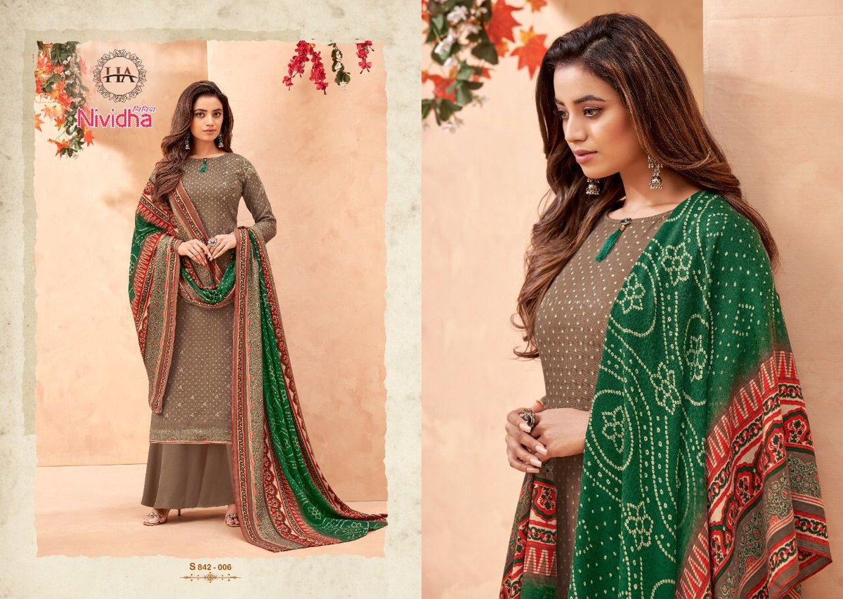 Harshit Fashion Nividha 842-001 to 842-010 Series 6
