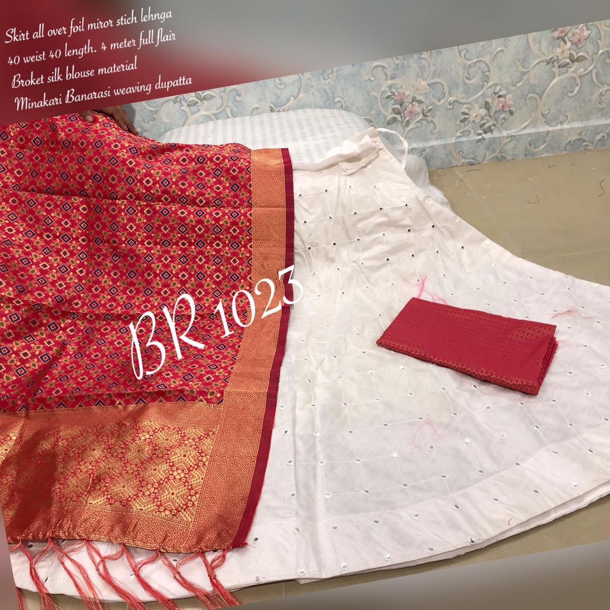 BR Designer Foil Mirror Work Designer Lehenga Choli  BR-1023 Colors 4