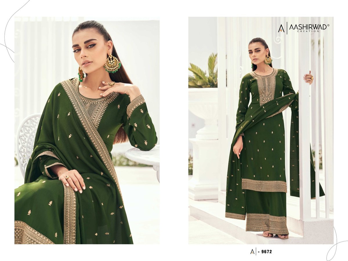 Aashirwad Creation Preet 9670-9674 Series 3
