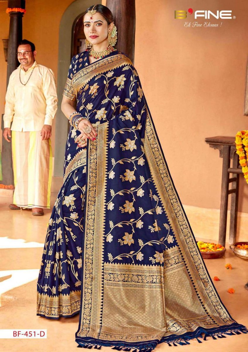 B'Fine Saree Roohani 451 Colors 4