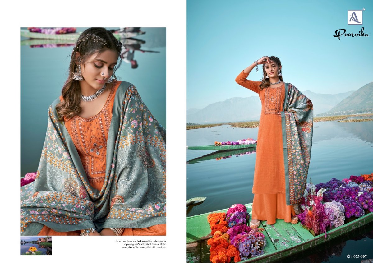 Alok Suits Poorvika 673-001-673-010 Series 7