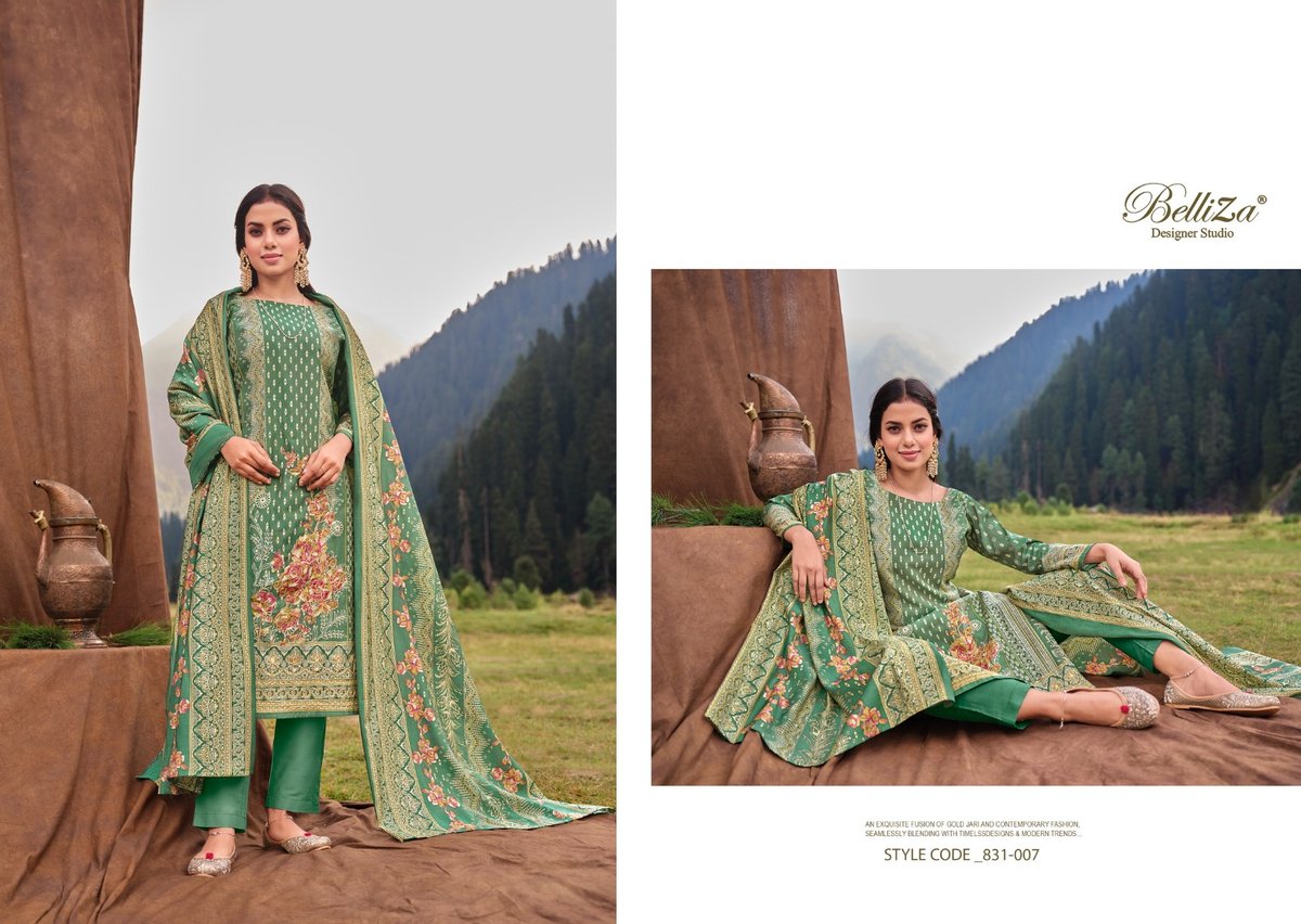 Belliza Designer Khwaab 831-001 to 831-008 Series 7