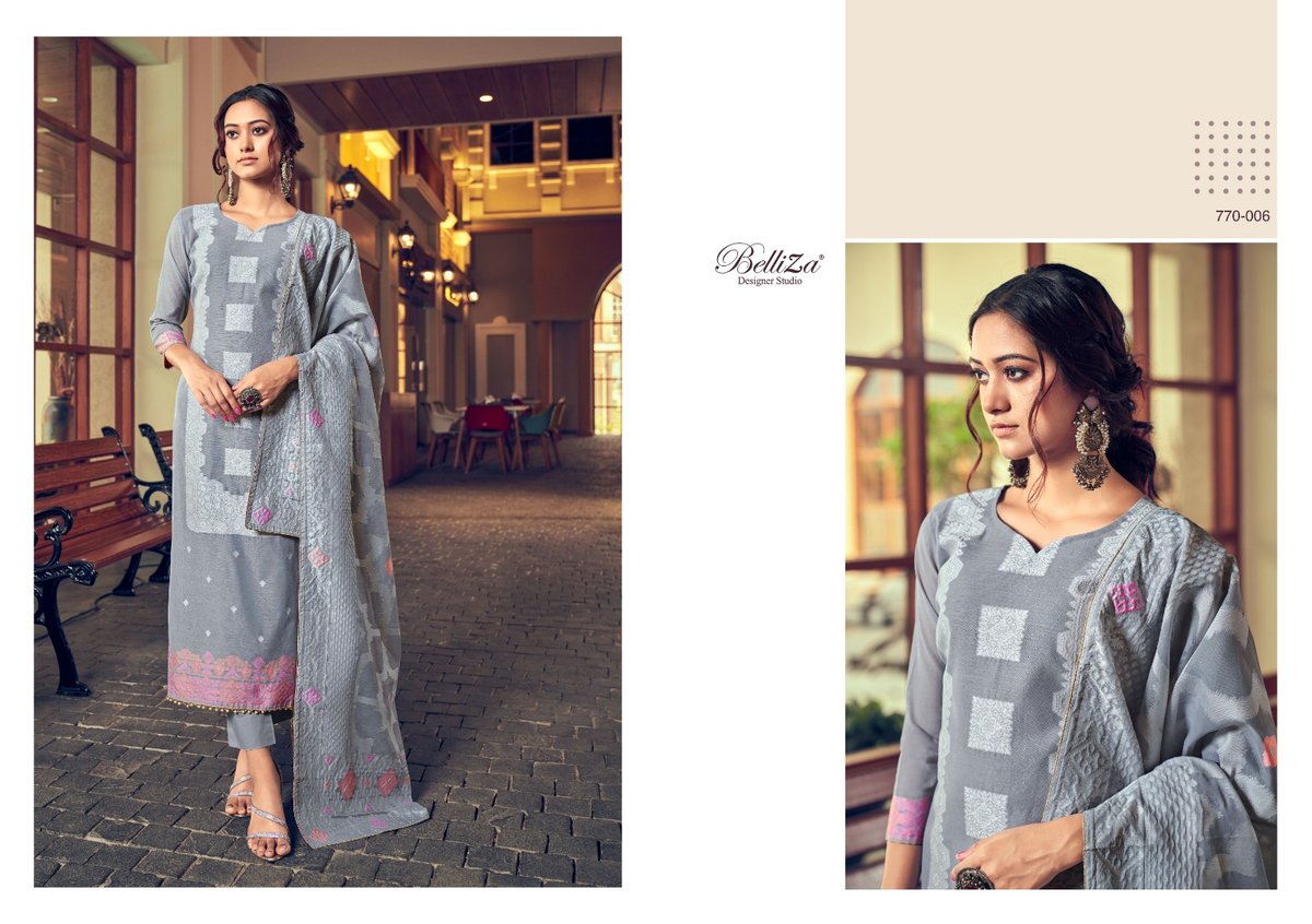 Belliza Designer Odhni 770-001 to 770-006 Series 6