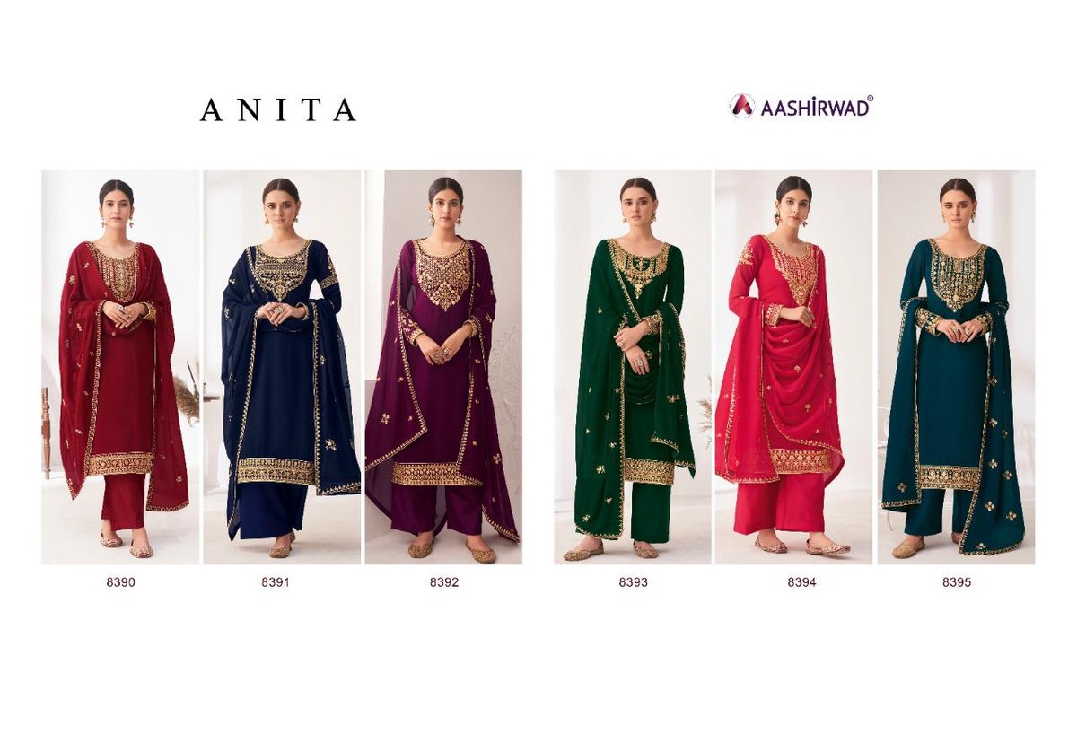 Aashirwad Creation Anita 8390-8395 Series 7