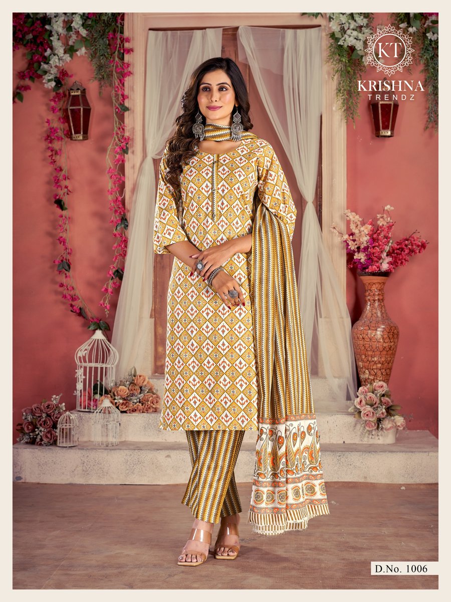 KRISHNA TRENDZ SUMER COTTON VOL-1 1001 TO 1007 6