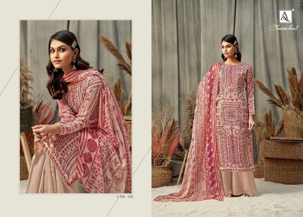 Alok Suit Chanchal 586-001 to 586-010 Series 6