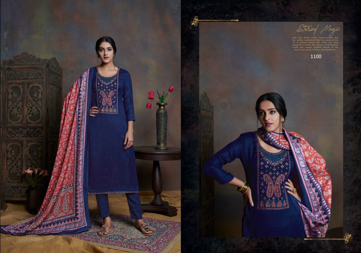 Bipson Prints Kashmiri Beauty 1100-1103 Series 1