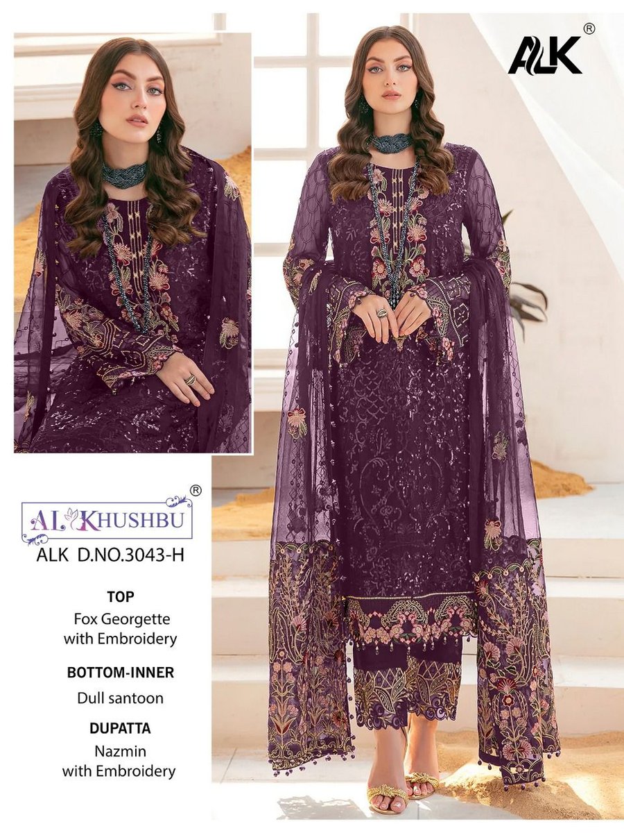 AL Khushbu Designer Suits 3043 Colors 7
