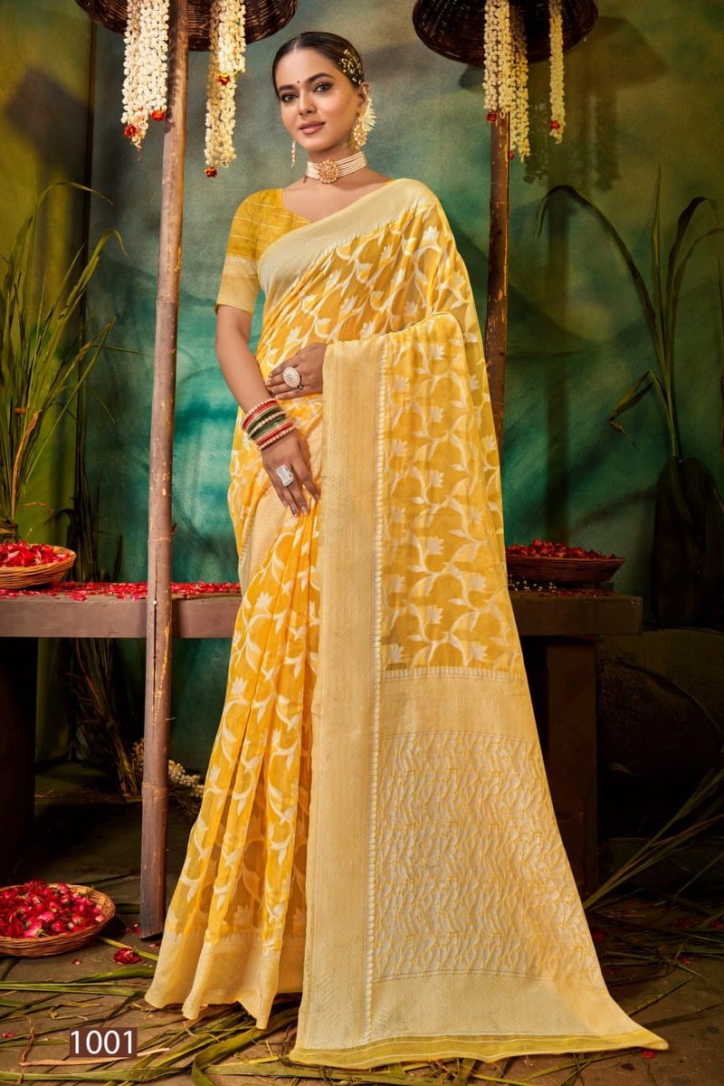 SAROJ SAREE OCEAN COTTON VOL-4 1001 TO 1006 1