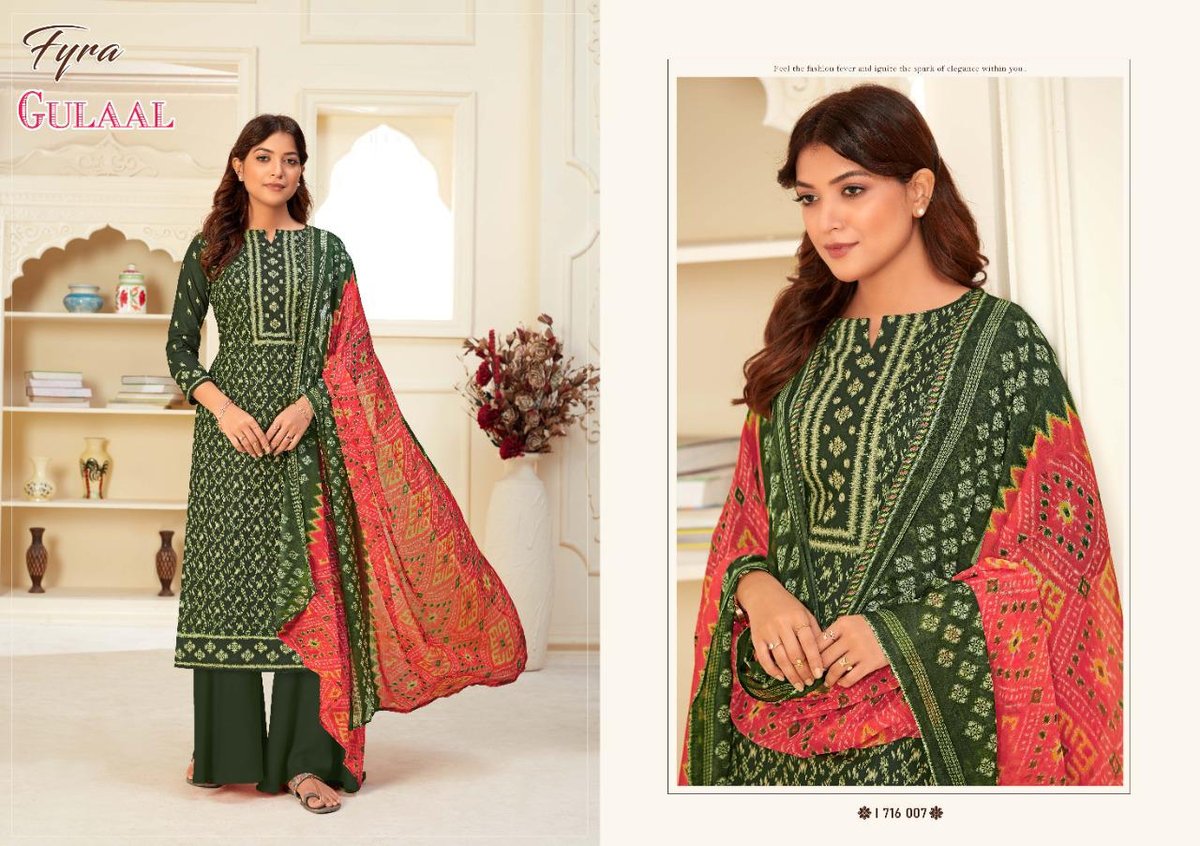 Alok Suits Fyra Gulaal 1716-001 to 1716-010 Series 7