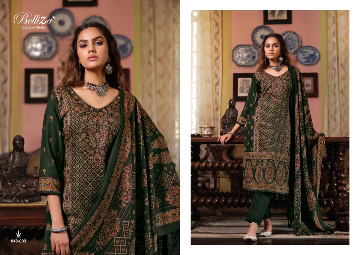 Belliza Designer Cashmera Kaani 848-001 to 848-007 Series 3