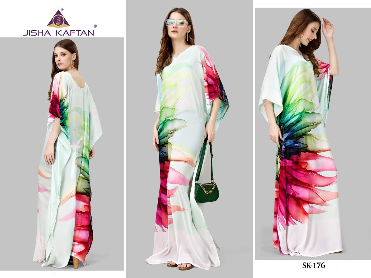 JISHA KAFTAN SILK KAFTAN VOL-10 SK-173 TO SK-180 4