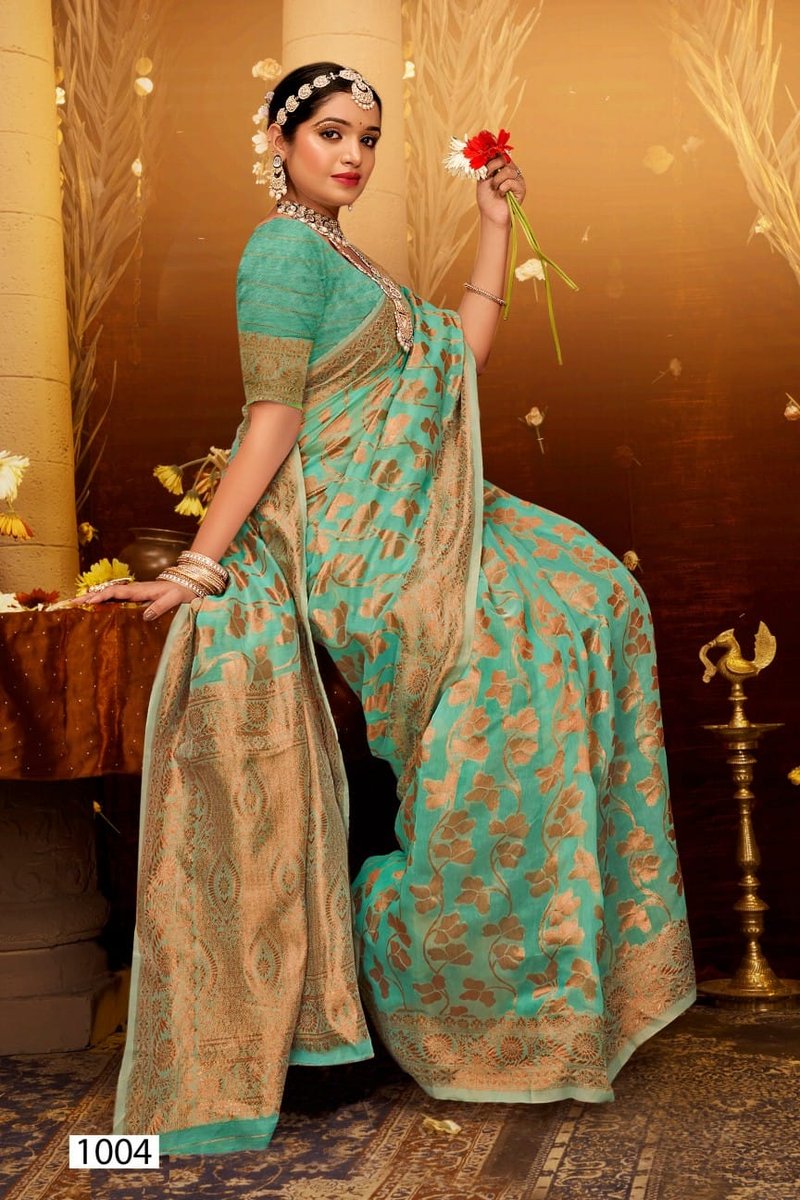 SAROJ SAREE ATLANTIC COTTON VOL-5 1001 TO 1006 4