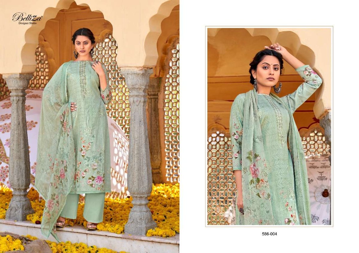 Belliza Designer Harnaaz 586-001 to 586-006 Series 4