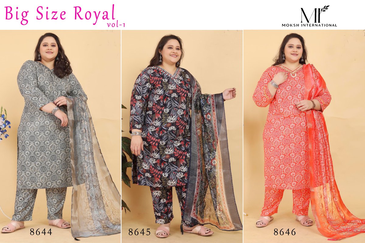 MOKSH BIG SIZE ROYAL VOL-01 8644 TO 8646 4