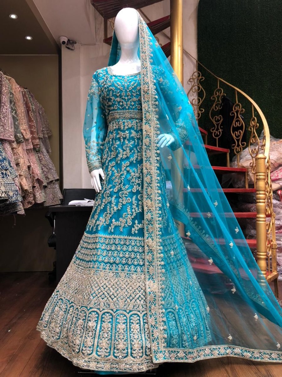 Bollywood  Designer Heavy Net Gown Colors 1