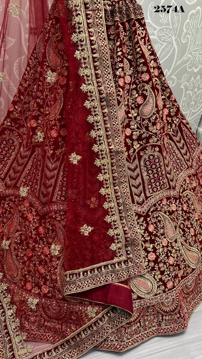 Anjani Art Bridal Lehenga 2574 Colors 2