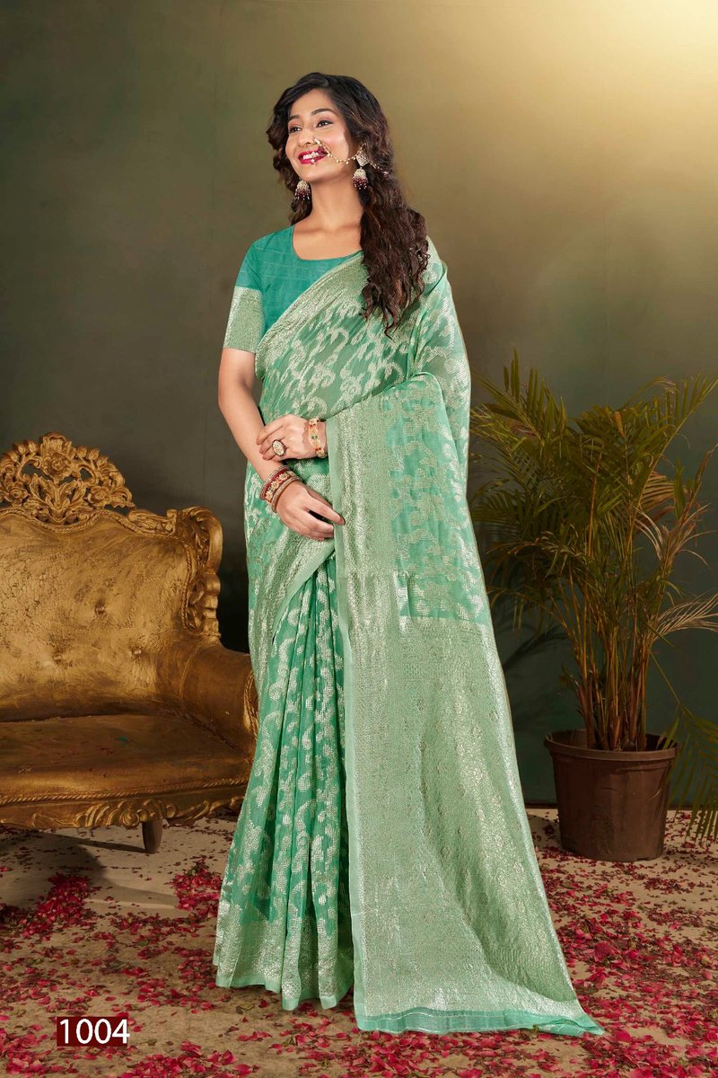 SAROJ SAREE PACIFIC COTTON VOL-2 1001 TO 1006 4