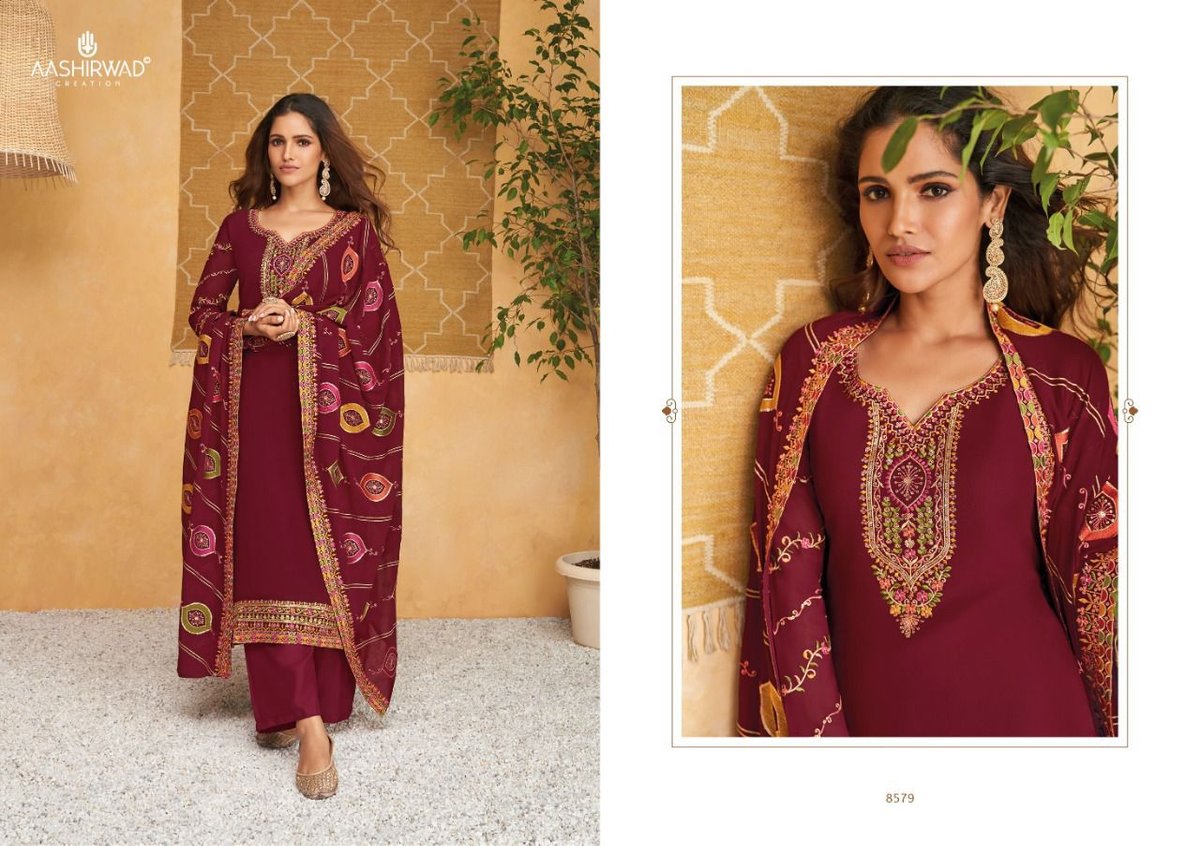 Aashirwad Creation Simran 8575-8580 Series 5