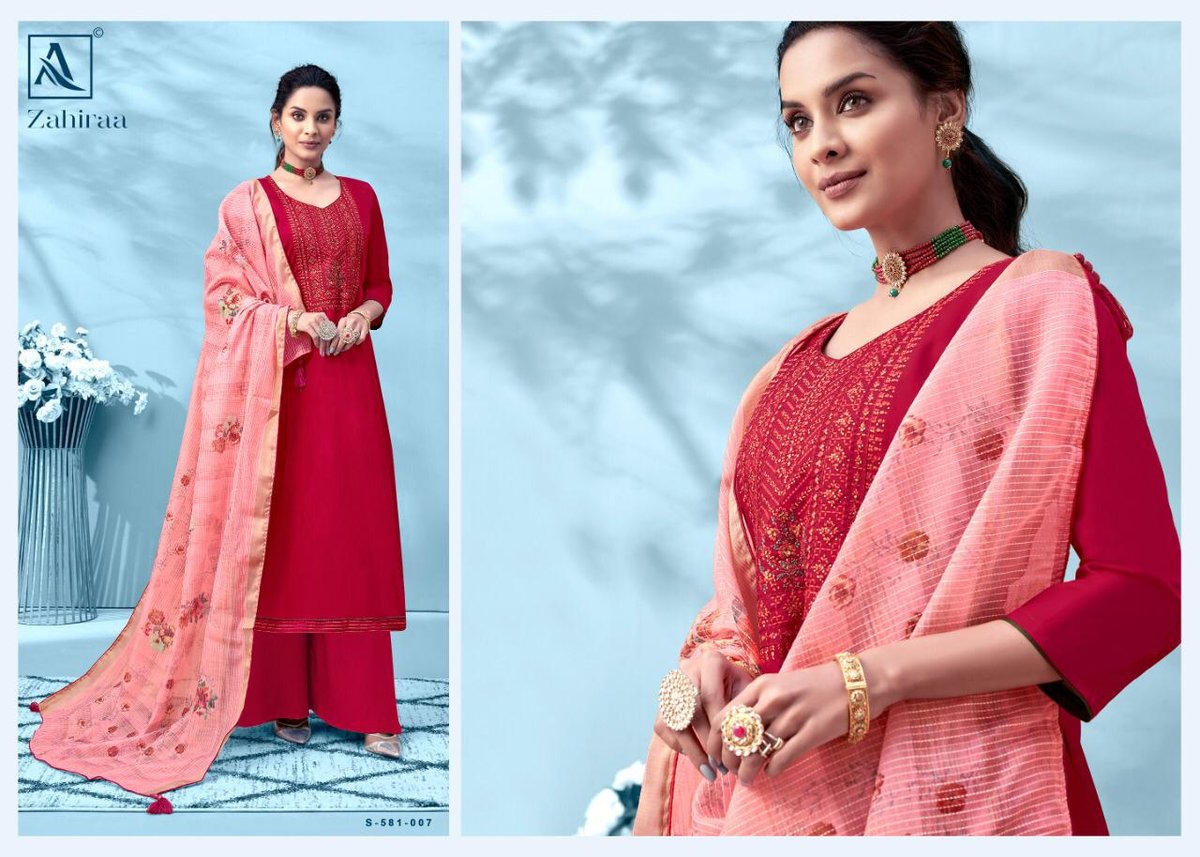 Alok Suits Zahiraa 581-001 to 581-008 Series 7