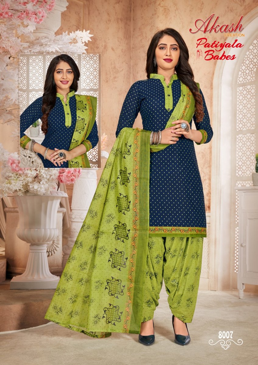 Akash Creation Patiyala Babes Vol-8 8001-8010 Series 7